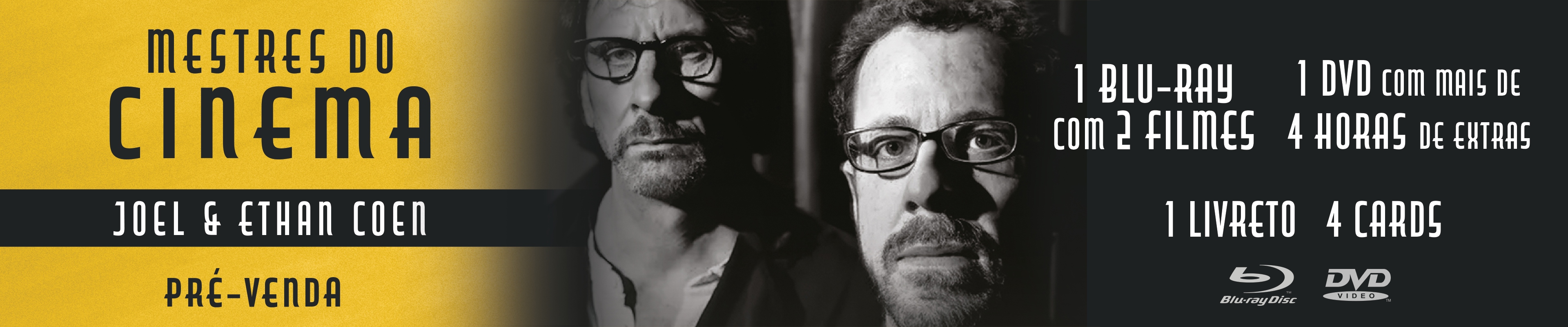 Pré-Venda Blu-ray Mestres do Cinema: Joel & Ethan 