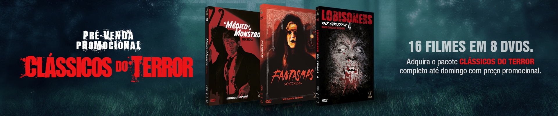 Pré-Venda Pacote Clássicos do Terror