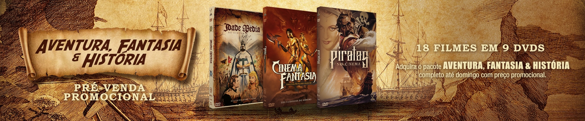 Pré-Venda Pacote: Aventura, Fantasia & História