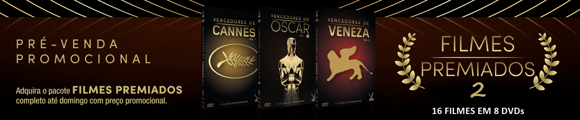 Pré-Venda Pacote: Filmes Premiados 2