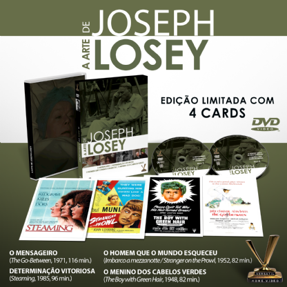 DVD - A Arte de Joseph Losey - Edição Limitada Com 4 Cards (2 DVDs)