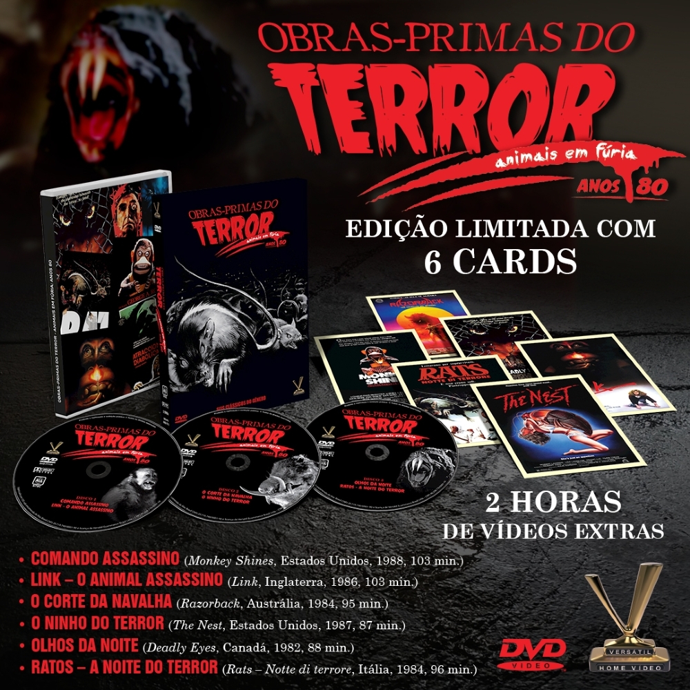 DVD Obras-Primas do Terror: Animais Em Fúria