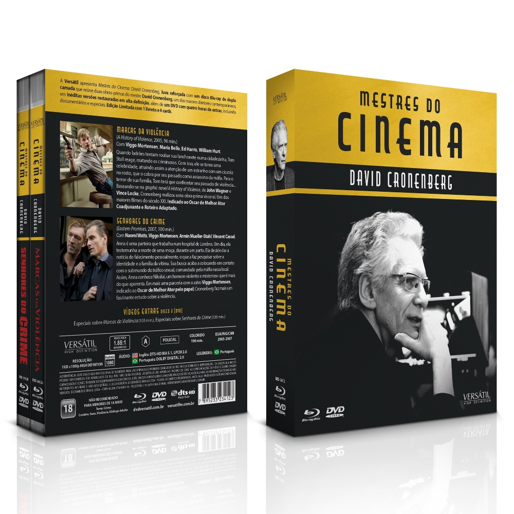 Blu-ray: Mestres do Cinema: David Cronenberg