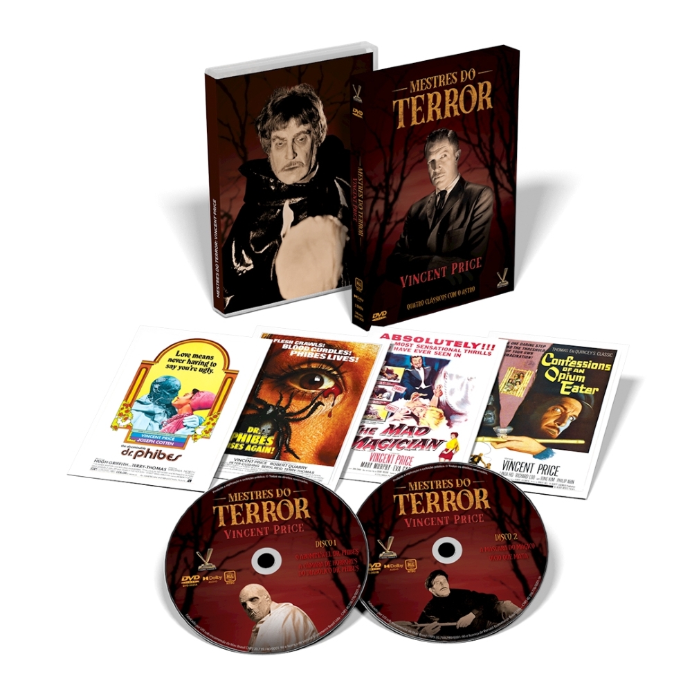 DVD - Mestres do Terror: Vincent Price