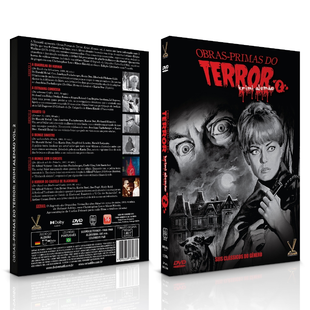 DVD - Obras-Primas do Terror: Krimi Alemão Vol. 2
