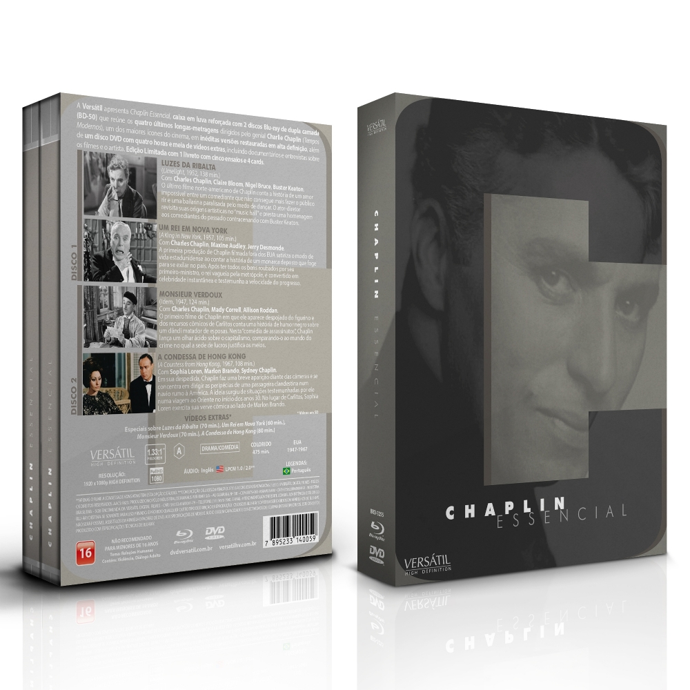 Blu-ray: Chaplin Essencial - Edição Limitada Com Livreto e 4 Cards