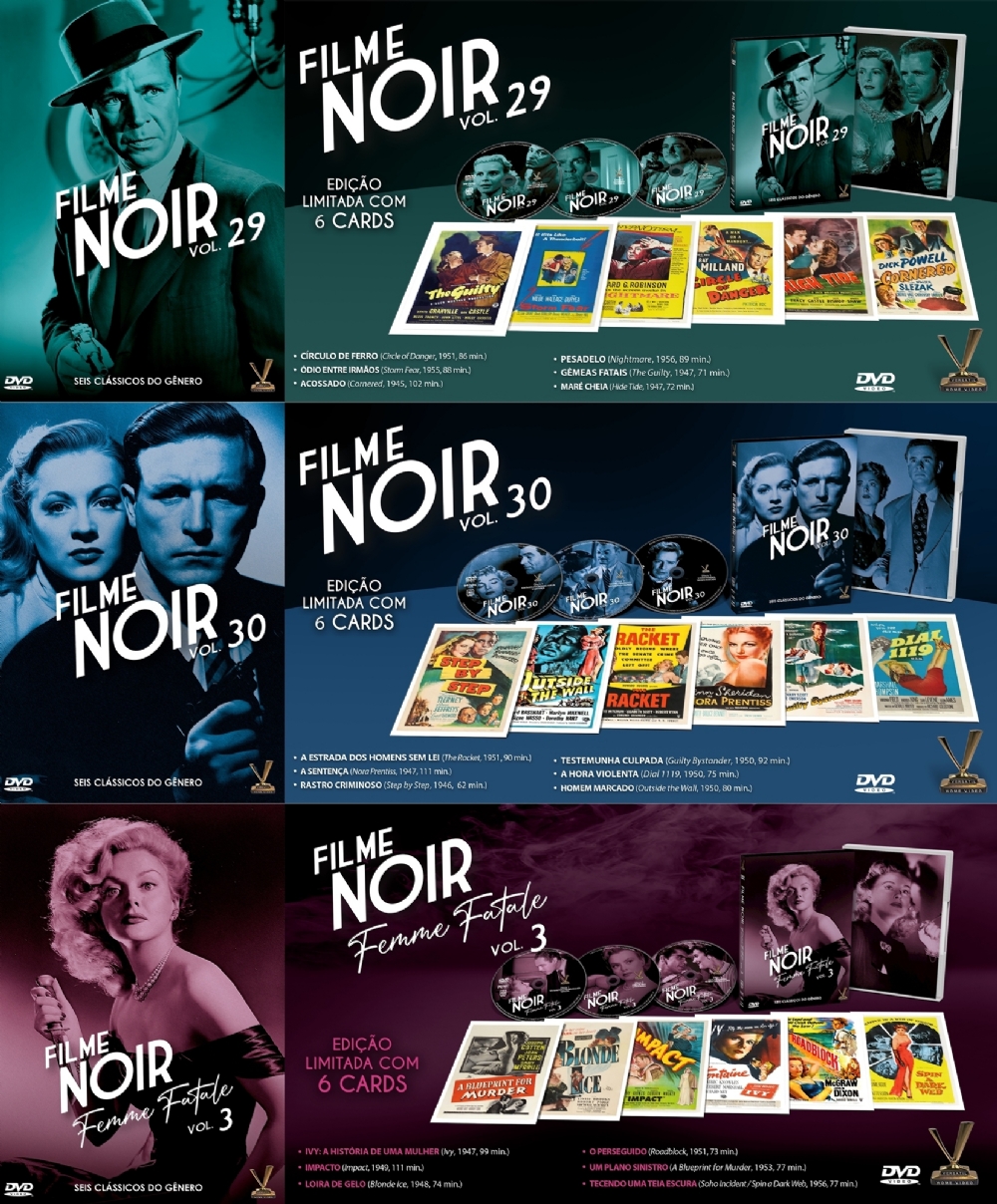 FILM NOIR COLLECTION 9枚組 DVD - Lançamentos Pacote: Clássicos Noir (9 DVDs 18 Filmes)
