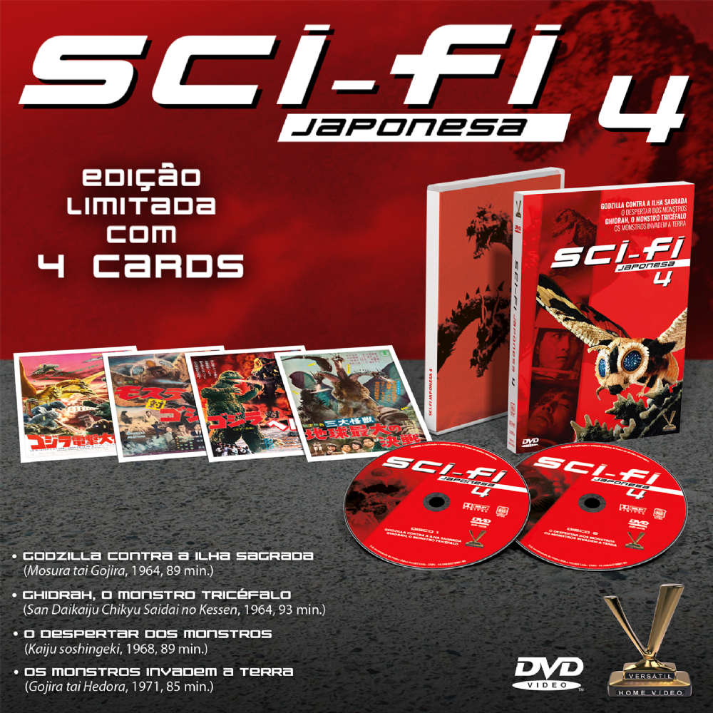 DVD - Sci-Fi Japonesa Vol. 4 - Edição Limitada Com 4 Cards (2 DVDs)