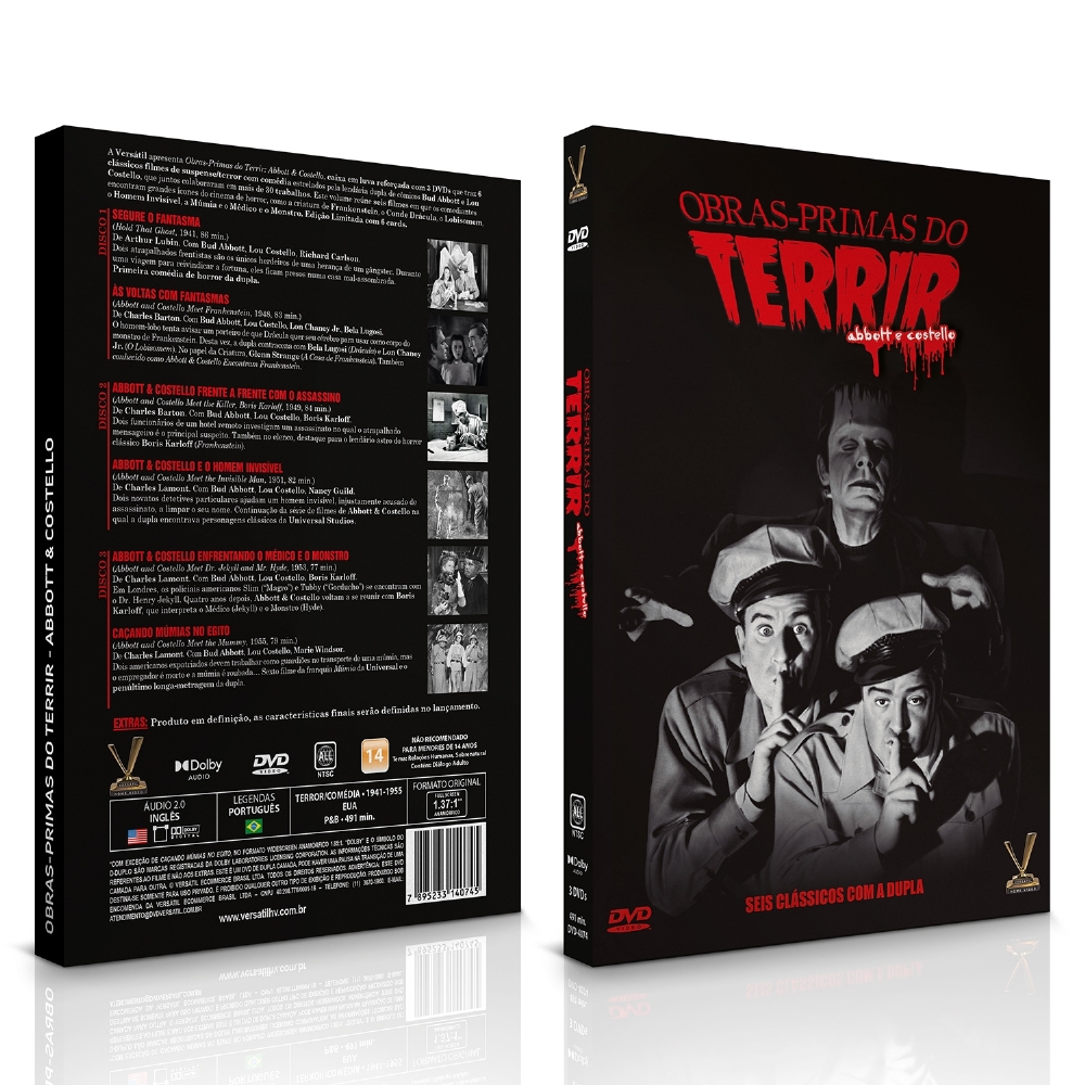 DVD - Obras-Primas do Terrir: Abbott & Costello