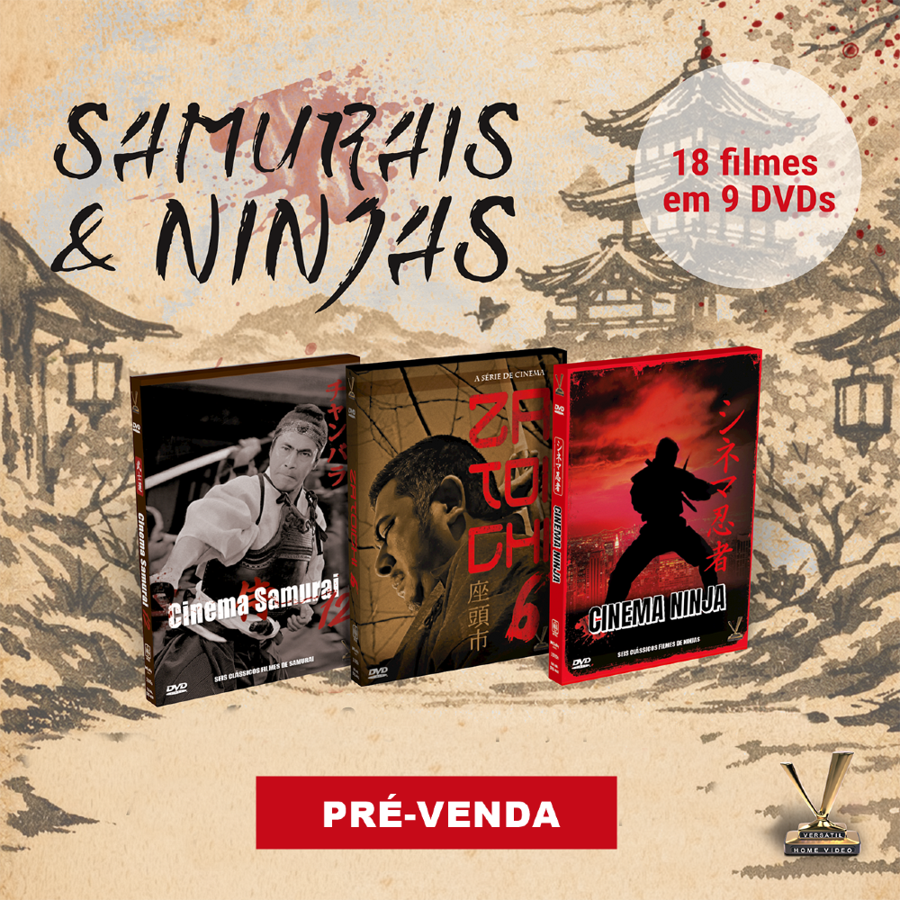 DVD - Lançamentos Pacote: Samurai e Ninjas (9 DVDs 18 Filmes)