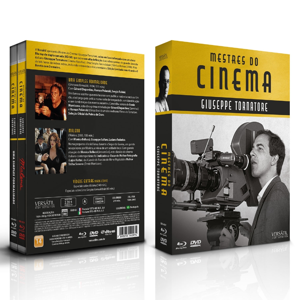 Blu-ray Mestres do Cinema: Giuseppe Tornatore